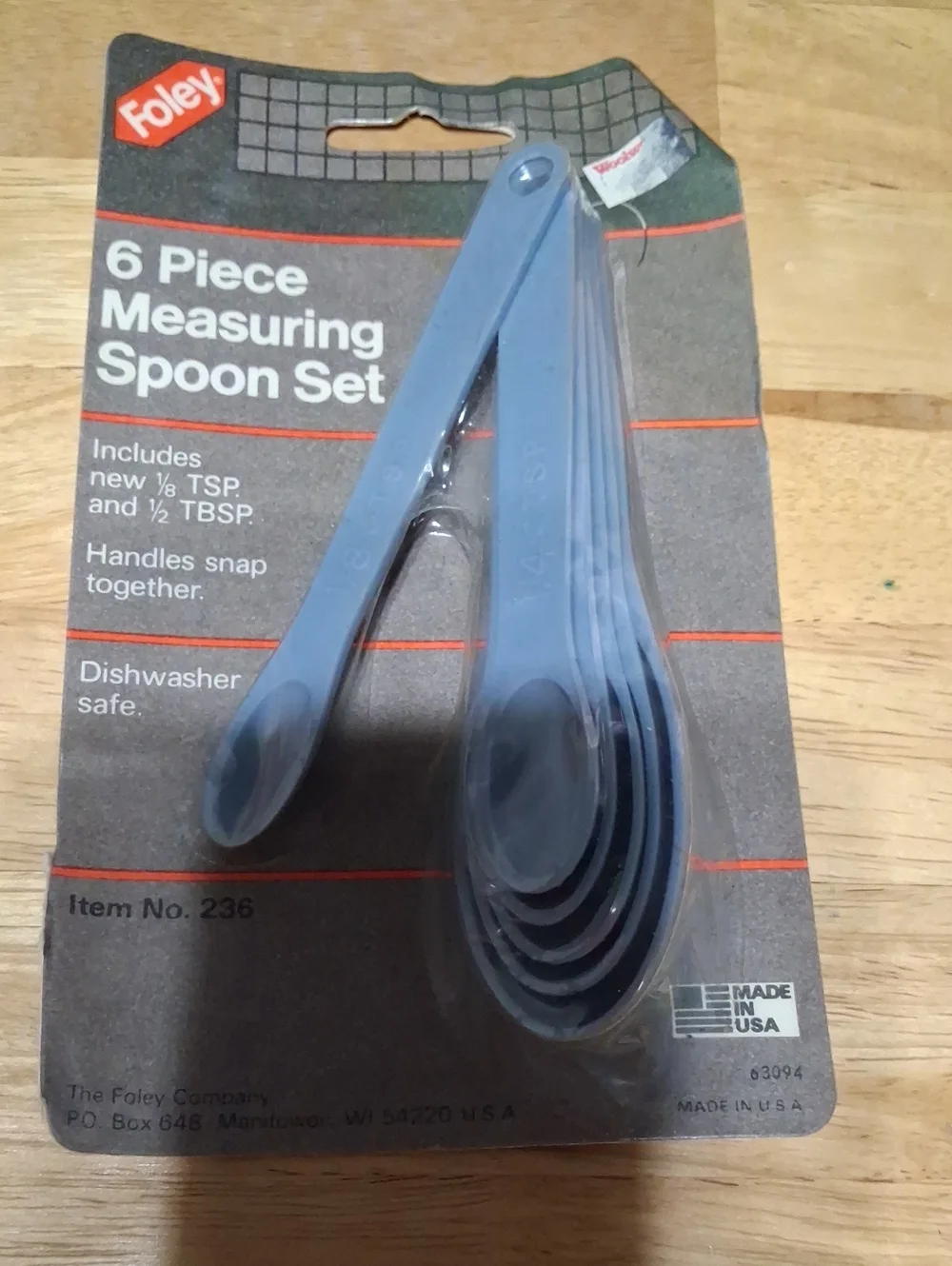Foley 6-Piece Blue Measuring Spoon Set